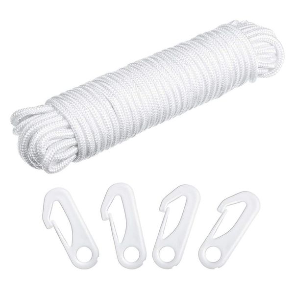 hooks & rails 50 feet x 1/4inch flag pole halyard rope with 4 pieces hook clips,outdoor flagpole accessories compatible
hooks & rails 50 feet x 1/4inch flag pole halyard rope with 4 pieces hook clips,outdoor flagpole accessories compatible