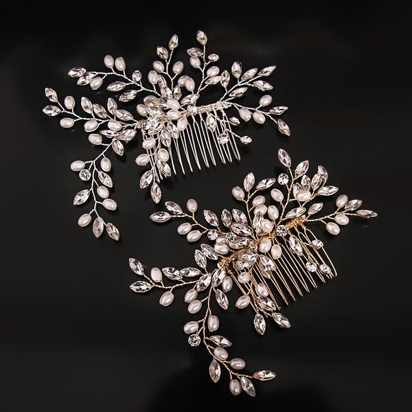 hair clips & barrettes exquisite gold flower combs for bride rhinestones pearl wedding headdress jewelry crystal accessories trombone, Golden;silver
hair clips & barrettes exquisite gold flower combs for bride rhinestones pearl wedding headdress jewelry crystal accessories trombone, Golden;silver