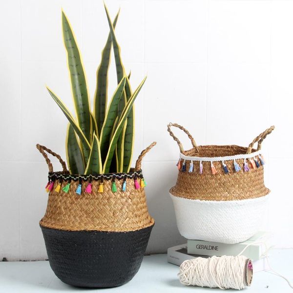 storage baskets diy macrame decorative basket wicker garden flower pot rattan home organiser
storage baskets diy macrame decorative basket wicker garden flower pot rattan home organiser