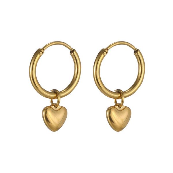 hoop & huggie 2021 romantic&sweet jewelry gift tarnish stainless steel gold plated mini heart charm huggies earrings for women, Golden;silver
hoop & huggie 2021 romantic&sweet jewelry gift tarnish stainless steel gold plated mini heart charm huggies earrings for women, Golden;silver