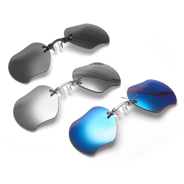clip on nose sunglasses men rimless small sun glasses black matrix movie eyewear, White;black
clip on nose sunglasses men rimless small sun glasses black matrix movie eyewear, White;black