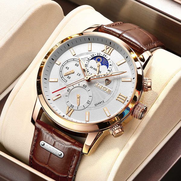 lige men watches fashion leather waterproof luminous brand luxury s quartz wristwatch relogio masculino+box 210728, Slivery;brown
lige men watches fashion leather waterproof luminous brand luxury s quartz wristwatch relogio masculino+box 210728, Slivery;brown