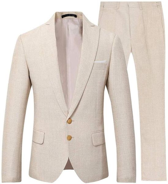 beige men suit casual linen beach wedding groom stylish prom dress party wear 2 pieces (jacket+pants) men's suits & blazers, White;black
beige men suit casual linen beach wedding groom stylish prom dress party wear 2 pieces (jacket+pants) men's suits & blazers, White;black