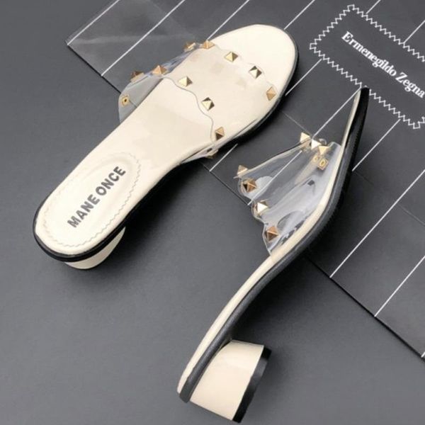 slippers summer transparent women fashion chunky heel rivet outside office shoes lady slides female fish mouth sandals, Black
slippers summer transparent women fashion chunky heel rivet outside office shoes lady slides female fish mouth sandals, Black