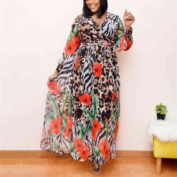 autumn chiffon dress leopard print long sleeve v neck floor length high waist elegant african evening party 210510, Black;gray
autumn chiffon dress leopard print long sleeve v neck floor length high waist elegant african evening party 210510, Black;gray