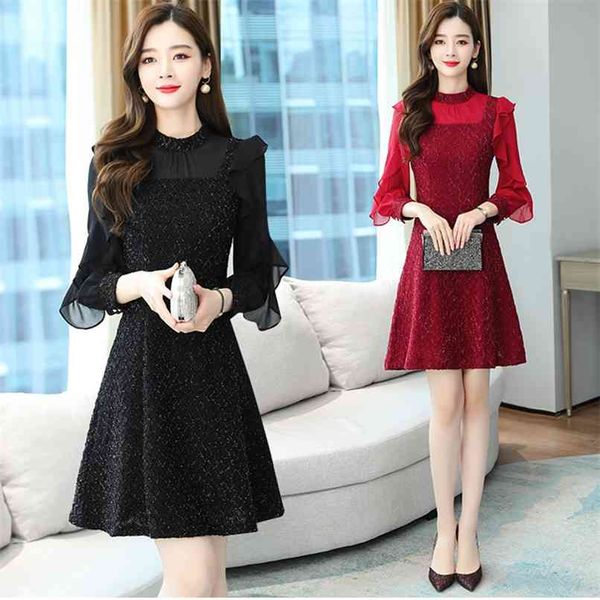 plus size vintage korean long sleeve dress autumn winter black club mini women bodycon red solid party vestidos 210528, Black;gray
plus size vintage korean long sleeve dress autumn winter black club mini women bodycon red solid party vestidos 210528, Black;gray