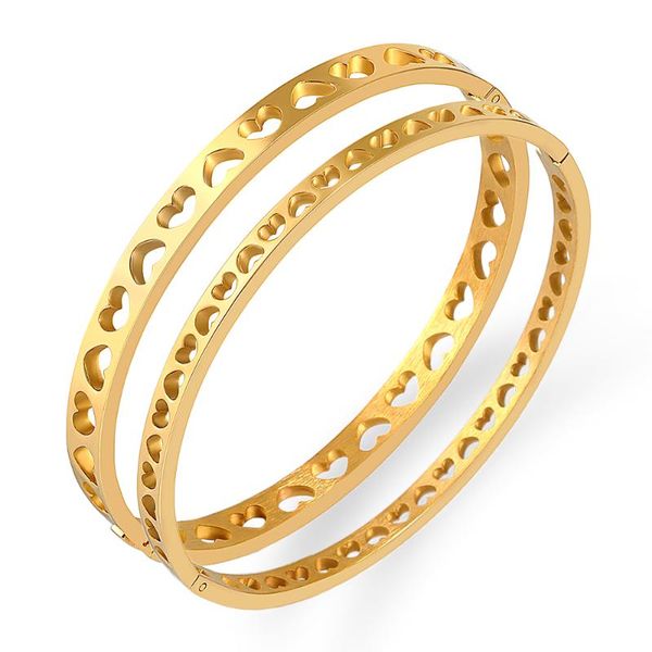 bangle hollow bracelet for women jewelry titanium steel beaded bracelets gold bangles with charms accessories, Black
bangle hollow bracelet for women jewelry titanium steel beaded bracelets gold bangles with charms accessories, Black