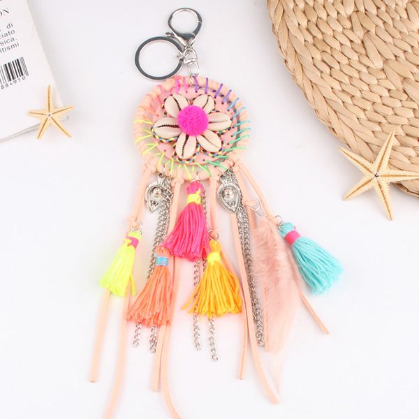 Colorful Shell Tassel Pompom Keychain Dreamcatcher Key Ring Bohemian Handmade Handbag Accessorie For Women Boho Jewelry Gifts
Colorful Shell Tassel Pompom Keychain Dreamcatcher Key Ring Bohemian Handmade Handbag Accessorie For Women Boho Jewelry Gifts