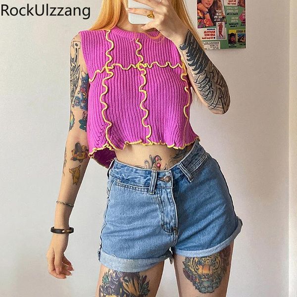women's tanks & camis patchwork colorblock ruffle stripe knit crop short vest women tank tee slim tracksuit fashion sleeveless summ, White
women's tanks & camis patchwork colorblock ruffle stripe knit crop short vest women tank tee slim tracksuit fashion sleeveless summ, White