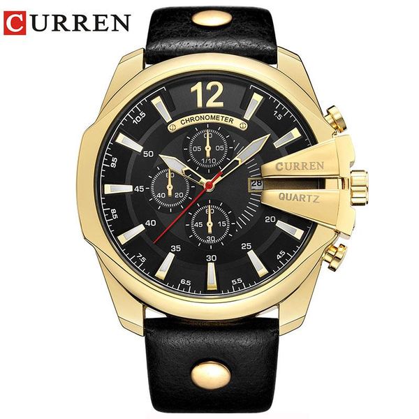 wristwatches relogio masculino curren men watches 2021 watch man quartz gold clock men's 8176, Slivery;brown
wristwatches relogio masculino curren men watches 2021 watch man quartz gold clock men's 8176, Slivery;brown
