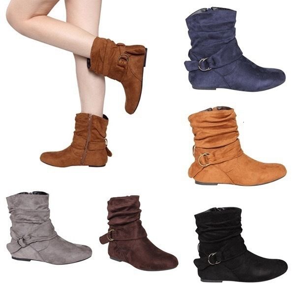 2021 autumn winter short sleeve muffin bottom belt buckle suede women's boots large, Black
2021 autumn winter short sleeve muffin bottom belt buckle suede women's boots large, Black