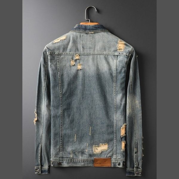 men's jackets autumn torn hole denim casual jacket fine personality adjustment washed vintage blue sleeve jeans long biker 0w11, Black;brown
men's jackets autumn torn hole denim casual jacket fine personality adjustment washed vintage blue sleeve jeans long biker 0w11, Black;brown