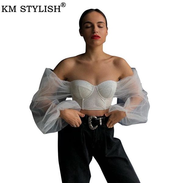 spring 2021 women's blouse mesh perspective long sleeve tube slim-fit navel chiffon shirt summer clothings blouses & shirts, White
spring 2021 women's blouse mesh perspective long sleeve tube slim-fit navel chiffon shirt summer clothings blouses & shirts, White
