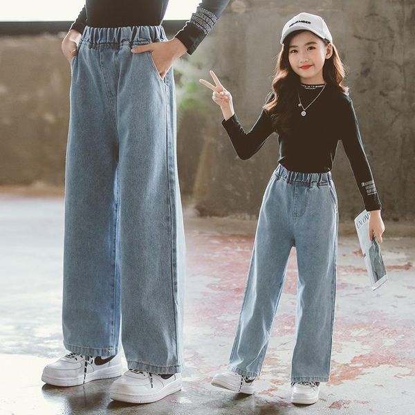 teenage girls jeans denim pants 8 to 12 years 2021 autumn casual loose blue kids/teen leg wide school children trousers 14
teenage girls jeans denim pants 8 to 12 years 2021 autumn casual loose blue kids/teen leg wide school children trousers 14