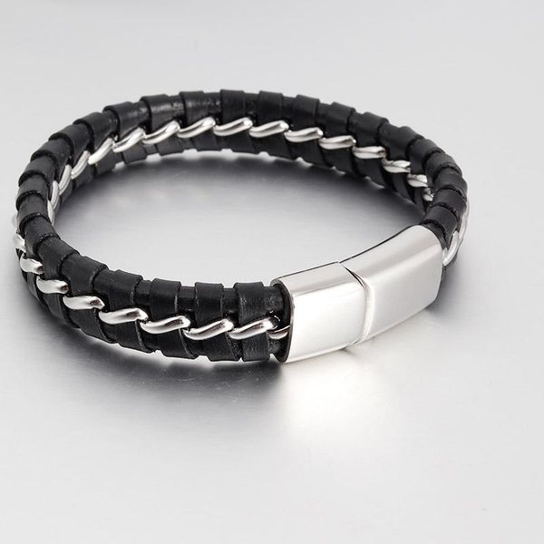 charm bracelets fashion geunine leather bracelet men fine jewelry tide titanium steel magnetic buckle bangles male femme, Golden;silver
charm bracelets fashion geunine leather bracelet men fine jewelry tide titanium steel magnetic buckle bangles male femme, Golden;silver