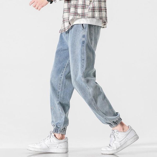 men's jeans 2021 summer thin trends loose casual trousers homme nine-point harem pants denim, Blue
men's jeans 2021 summer thin trends loose casual trousers homme nine-point harem pants denim, Blue