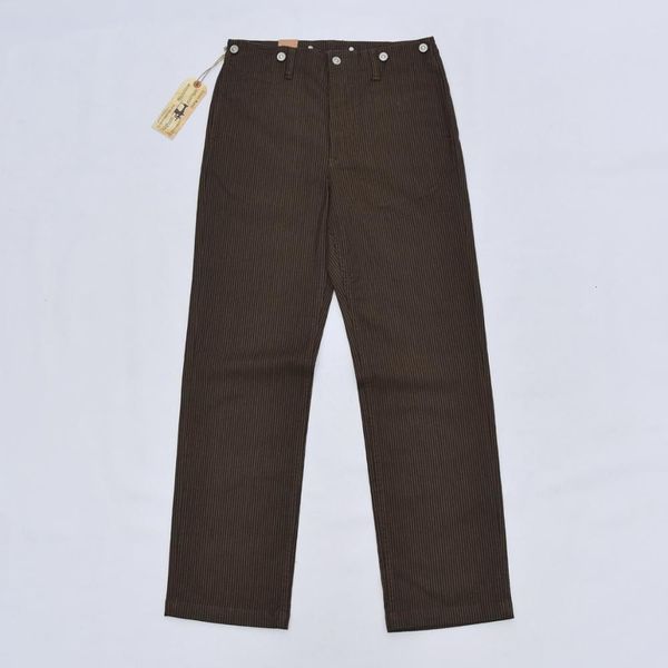 pants bob dong retro striped suit pants men's casual trousers suspender buttons, Black
pants bob dong retro striped suit pants men's casual trousers suspender buttons, Black