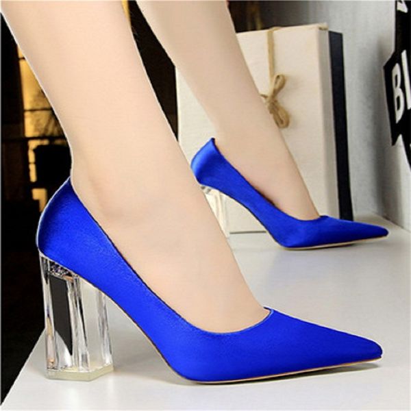 sandals spring transparent crystal thick shallow pointed high heel wedding shoes women's large size shoe, Black
sandals spring transparent crystal thick shallow pointed high heel wedding shoes women's large size shoe, Black