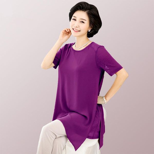 women's blouses & shirts summer mother ladies plus big size 5xl casual clothing short sleeve chiffon shirt lace women loose blouse fem, White
women's blouses & shirts summer mother ladies plus big size 5xl casual clothing short sleeve chiffon shirt lace women loose blouse fem, White