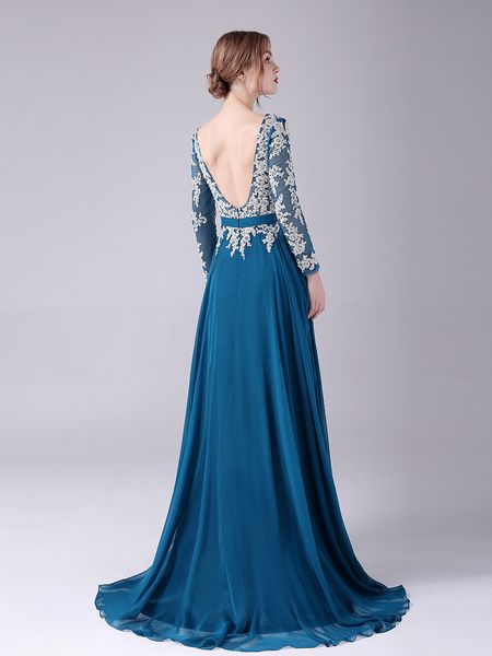 full lace prom dress long sleeves evening dress appliqued sheer party mermiad dresses custom made, Black
full lace prom dress long sleeves evening dress appliqued sheer party mermiad dresses custom made, Black