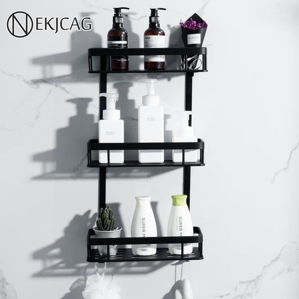 bathroom shelves shelf triple tier wall-mounted perforated toilet storage rack black vanity shower room1
bathroom shelves shelf triple tier wall-mounted perforated toilet storage rack black vanity shower room1