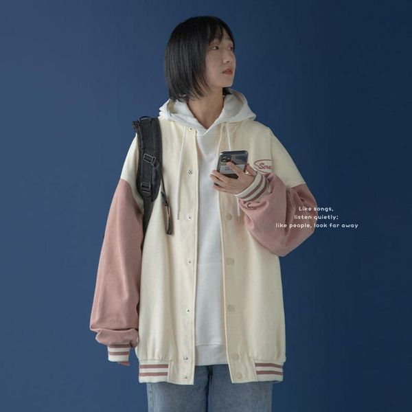 women's jackets jacket fashion spring/summer student korean style loose all-match japanese harajuku trend thin baseball uniform, Black;brown
women's jackets jacket fashion spring/summer student korean style loose all-match japanese harajuku trend thin baseball uniform, Black;brown