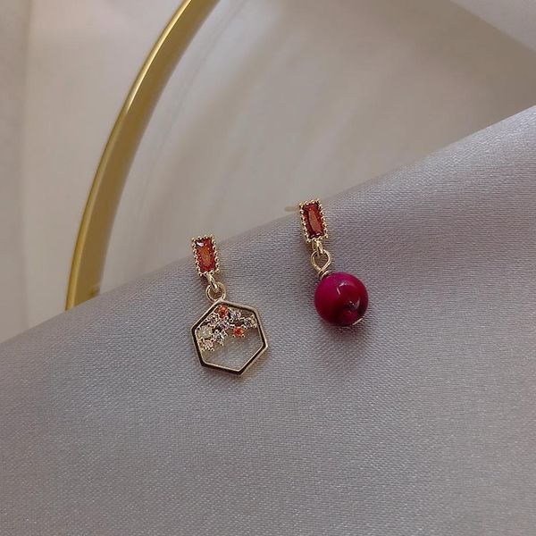 dangle & chandelier 2021 design fashion jewelry personality asymmetric red earrings elegant crystal luxury for women, Silver
dangle & chandelier 2021 design fashion jewelry personality asymmetric red earrings elegant crystal luxury for women, Silver