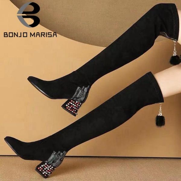 boots bonjomarisa female brand solid high heels winter round toe fringe knee women 2021 casual daily shoes, Black
boots bonjomarisa female brand solid high heels winter round toe fringe knee women 2021 casual daily shoes, Black
