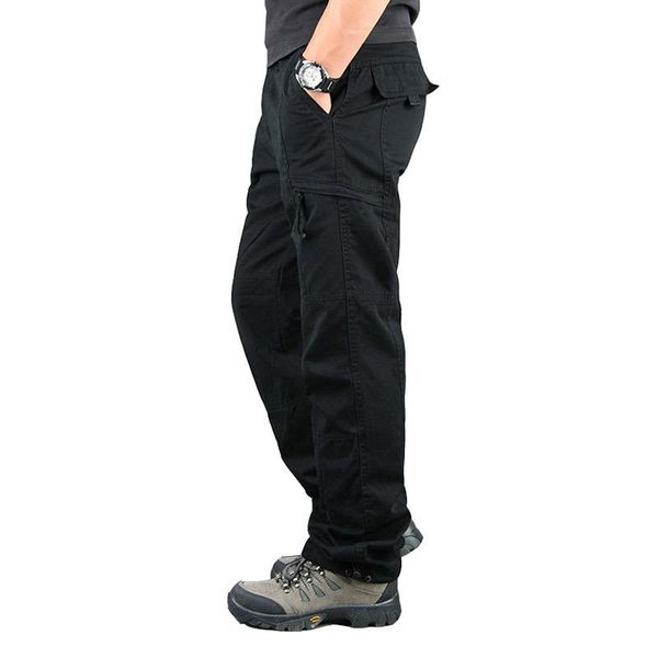 men's pants cargo jogger tactical multi-pocket overalls male combat cotton loose long trousers army military work straight, Black
men's pants cargo jogger tactical multi-pocket overalls male combat cotton loose long trousers army military work straight, Black
