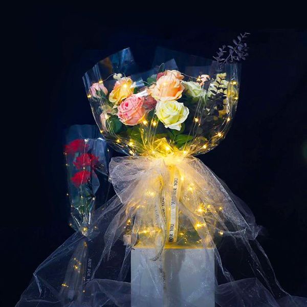 gift wrap 5pcs/set creative flower wrapping paper with led light clear cellophane bouquet packaging film arts decorative crafts
gift wrap 5pcs/set creative flower wrapping paper with led light clear cellophane bouquet packaging film arts decorative crafts