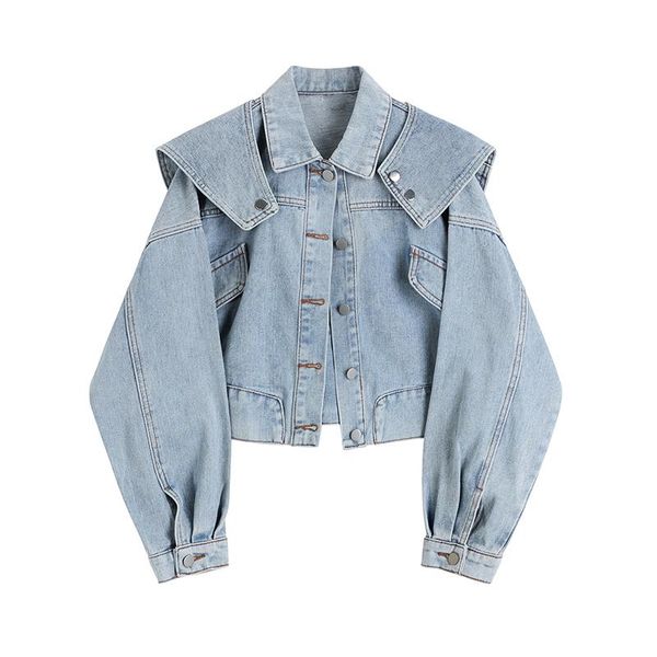 solid casual women's denim jacket coat school style jeans outwear female spring autumn loose cowboy streetwear jackets, Black;brown
solid casual women's denim jacket coat school style jeans outwear female spring autumn loose cowboy streetwear jackets, Black;brown