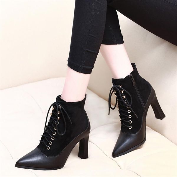 boots fashion red mid calf for women pointed toe lace up zip ladies shoes high heels autumn winter, Black
boots fashion red mid calf for women pointed toe lace up zip ladies shoes high heels autumn winter, Black