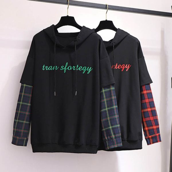 women's hoodies & sweatshirts hooded sweatshirt plus size 155cm 6xl 7xl 8xl 9xl 10xl, women, black, red, colour o9p1
women's hoodies & sweatshirts hooded sweatshirt plus size 155cm 6xl 7xl 8xl 9xl 10xl, women, black, red, colour o9p1