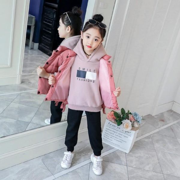 clothing sets fashion sport suit kids girls letter printing sweatshirt+ warm waistcoat+ trousers 3pcs set children casual outfit 5 6 7 8 9 1, White
clothing sets fashion sport suit kids girls letter printing sweatshirt+ warm waistcoat+ trousers 3pcs set children casual outfit 5 6 7 8 9 1, White