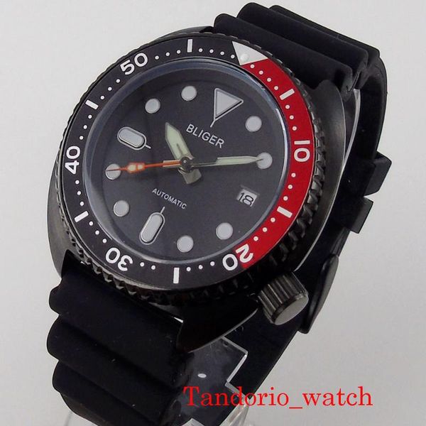 wristwatches 45mm nh35 sterile mechanical automatic men watches sapphire crystal 5atm c3 luminous rubber strap black pvd plated, Slivery;brown
wristwatches 45mm nh35 sterile mechanical automatic men watches sapphire crystal 5atm c3 luminous rubber strap black pvd plated, Slivery;brown