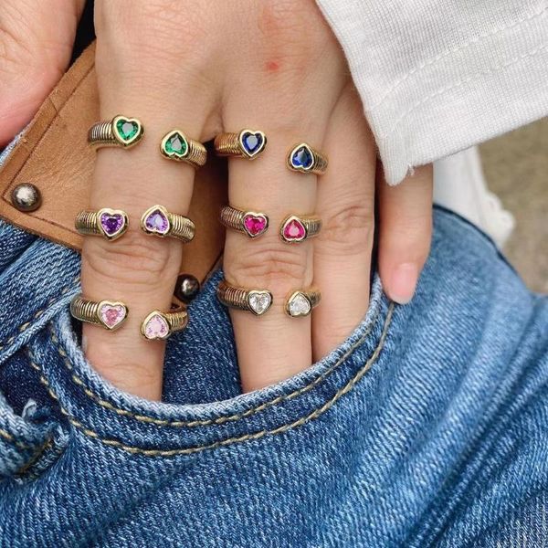 cluster rings 10pcs, classic fashion heart crystal zircon for women wedding jewelry, Golden;silver
cluster rings 10pcs, classic fashion heart crystal zircon for women wedding jewelry, Golden;silver