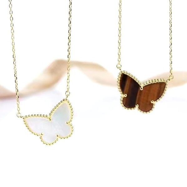 fanjia butterfly necklace white tiger eye pendant 925 silver plated 18k gold fritillaria clavicle chain
fanjia butterfly necklace white tiger eye pendant 925 silver plated 18k gold fritillaria clavicle chain