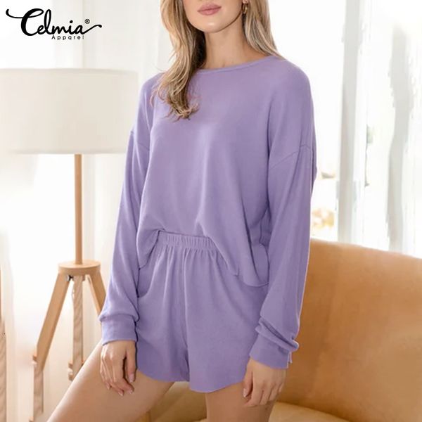 sleepwears celmia casual pajama women 2021 summer loose long sleeve two-piece sets daily home sleepwear o-neck knitted loungewear 5xl, Black;red
sleepwears celmia casual pajama women 2021 summer loose long sleeve two-piece sets daily home sleepwear o-neck knitted loungewear 5xl, Black;red