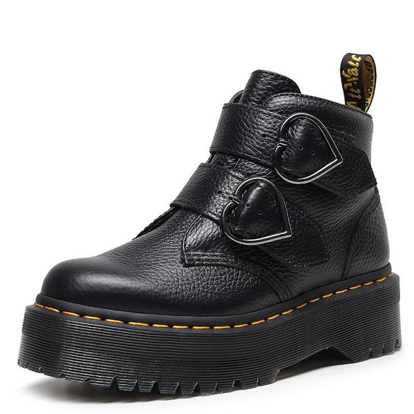 boots 2021 autumn women genuine leather muffin sole high platform heart buckle fashion shoes heels, Black
boots 2021 autumn women genuine leather muffin sole high platform heart buckle fashion shoes heels, Black