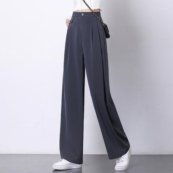 solid color black wide-legged slacks straight female high waist pants woman spring autumn for women's clothing panty 2021 & capris, Black;white
solid color black wide-legged slacks straight female high waist pants woman spring autumn for women's clothing panty 2021 & capris, Black;white
