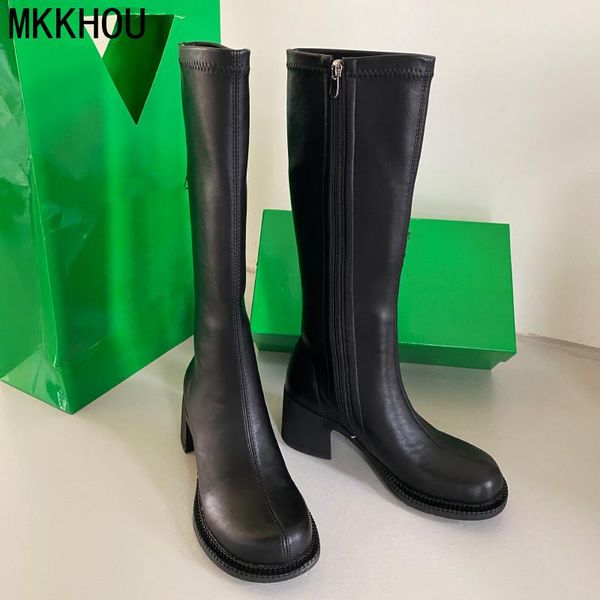 boots mkkhou fashion knee-length long-tube women simple versatile round-toe thick heel 6cm high-heeled elastic ladies, Black
boots mkkhou fashion knee-length long-tube women simple versatile round-toe thick heel 6cm high-heeled elastic ladies, Black