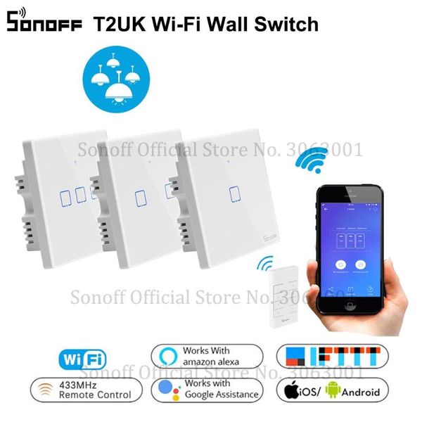 smart home control sonoff t2uk wifi wall light touch switch,1/2/3 gang switch alexa, 433 rf/voice/app remote switches glass panel tx
smart home control sonoff t2uk wifi wall light touch switch,1/2/3 gang switch alexa, 433 rf/voice/app remote switches glass panel tx