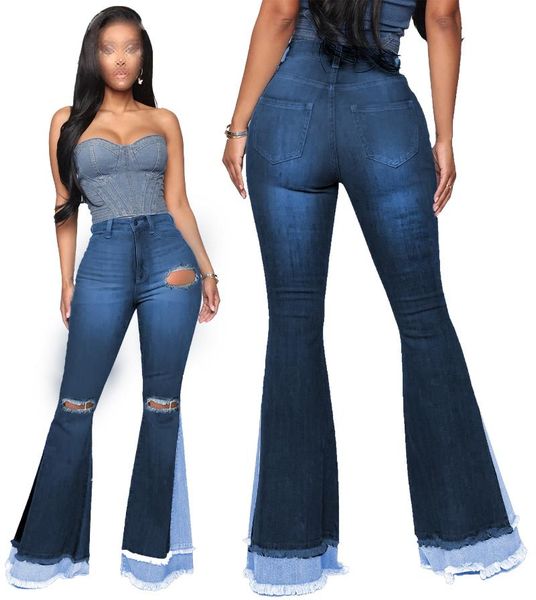women's jeans fashion all-match flared women's denim trousers super stretch high waist xxxl size color matching slim, Blue
women's jeans fashion all-match flared women's denim trousers super stretch high waist xxxl size color matching slim, Blue