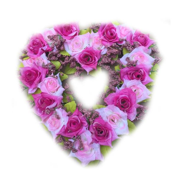 decorative flowers & wreaths artificial flower wreath heart-shaped garland romantic wedding silk garlands for party
decorative flowers & wreaths artificial flower wreath heart-shaped garland romantic wedding silk garlands for party