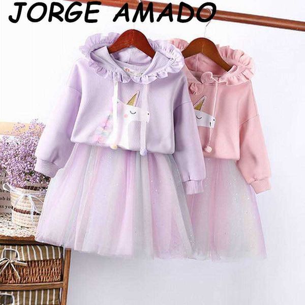 autumn girls outfits cartoon unicorn long sleeve hoodie+rainbow gauze skirt suits clothing set fda002 210610, White
autumn girls outfits cartoon unicorn long sleeve hoodie+rainbow gauze skirt suits clothing set fda002 210610, White