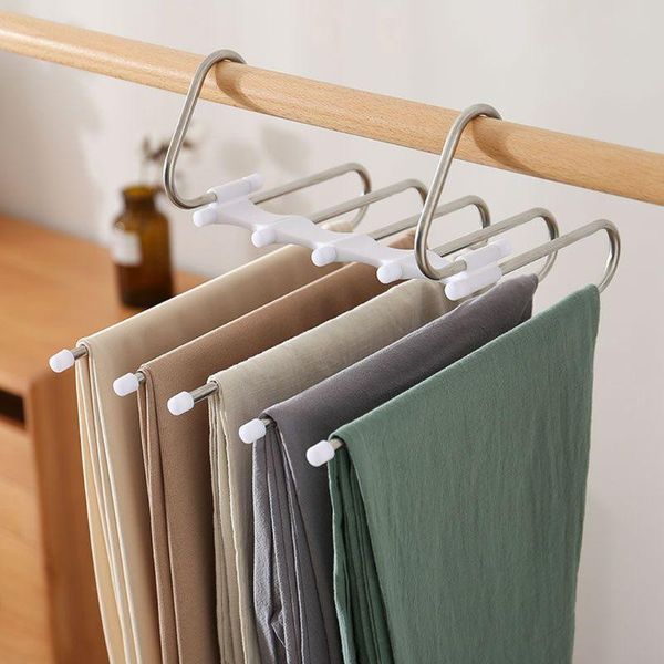 hangers & racks 5-in-1 hanger for pants multifunctional portable stainless steel clothes trousers coat storage organizer
hangers & racks 5-in-1 hanger for pants multifunctional portable stainless steel clothes trousers coat storage organizer