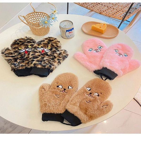 five fingers gloves cartoon women audlts kids full soft plush warm mittens winter, Blue;gray
five fingers gloves cartoon women audlts kids full soft plush warm mittens winter, Blue;gray