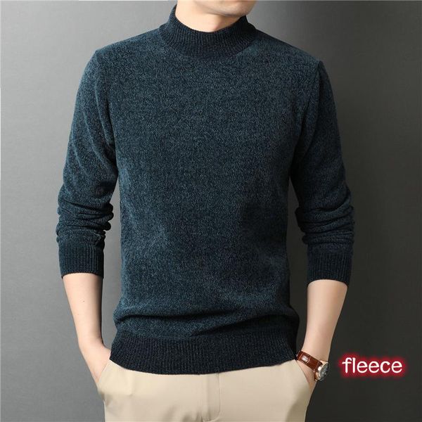 men's sweaters winter fleece warm half turtleneck sweater fashion casual thick chenille fabric pullover male brand clothes, White;black
men's sweaters winter fleece warm half turtleneck sweater fashion casual thick chenille fabric pullover male brand clothes, White;black