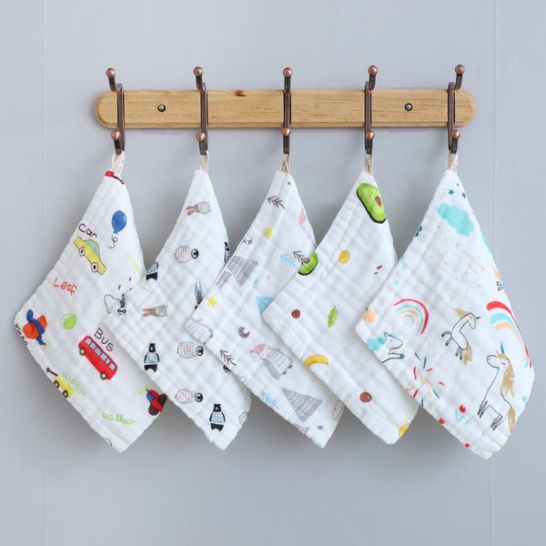 cotton six layer high density seersucker square baby saliva children's printed face towel, Blue;white
cotton six layer high density seersucker square baby saliva children's printed face towel, Blue;white