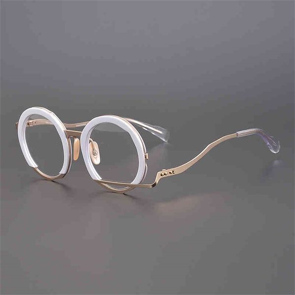 75% off online shop super personality round frame handmade irregular shape eyeglass frame unique literary and artistic frame with myopic wom, White;black
75% off online shop super personality round frame handmade irregular shape eyeglass frame unique literary and artistic frame with myopic wom, White;black